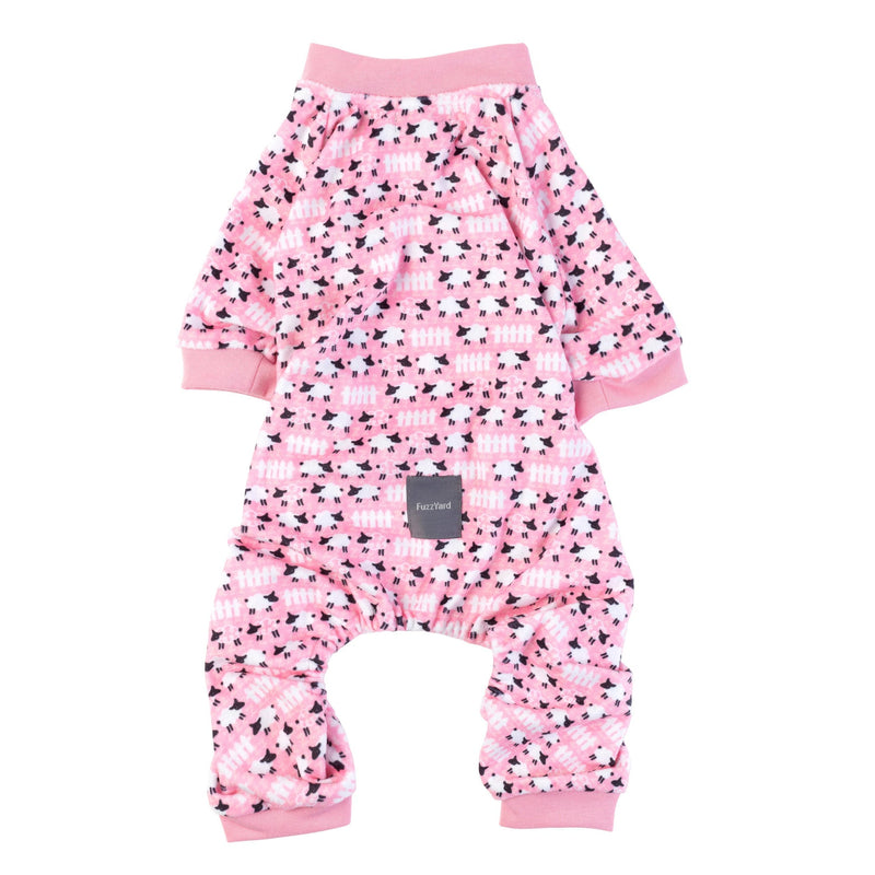 FuzzYard Apparel Counting Sheep Dog Pyjamas Pink Size 1-Habitat Pet Supplies