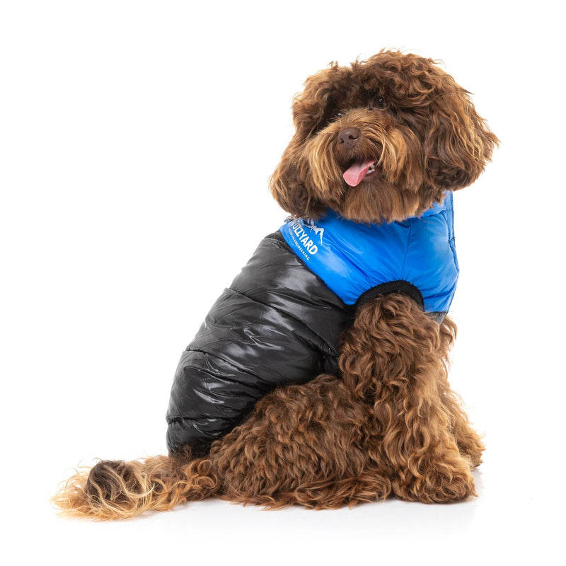 FuzzYard Apparel East Harlem Dog Puffer Jacket Blue Size 2
