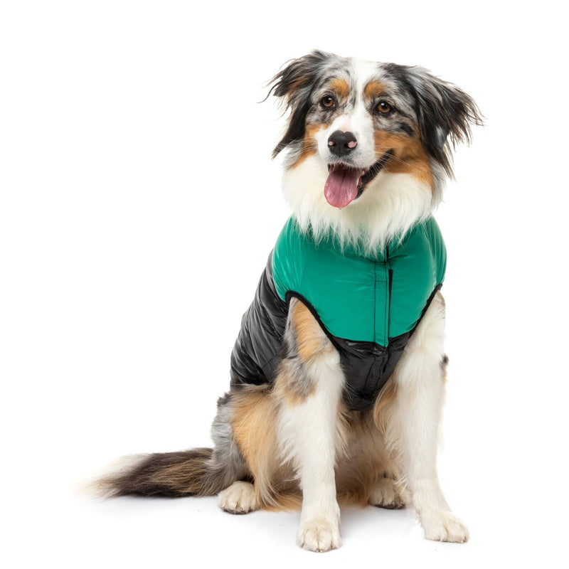 FuzzYard Apparel East Harlem Dog Puffer Jacket Green Size 1