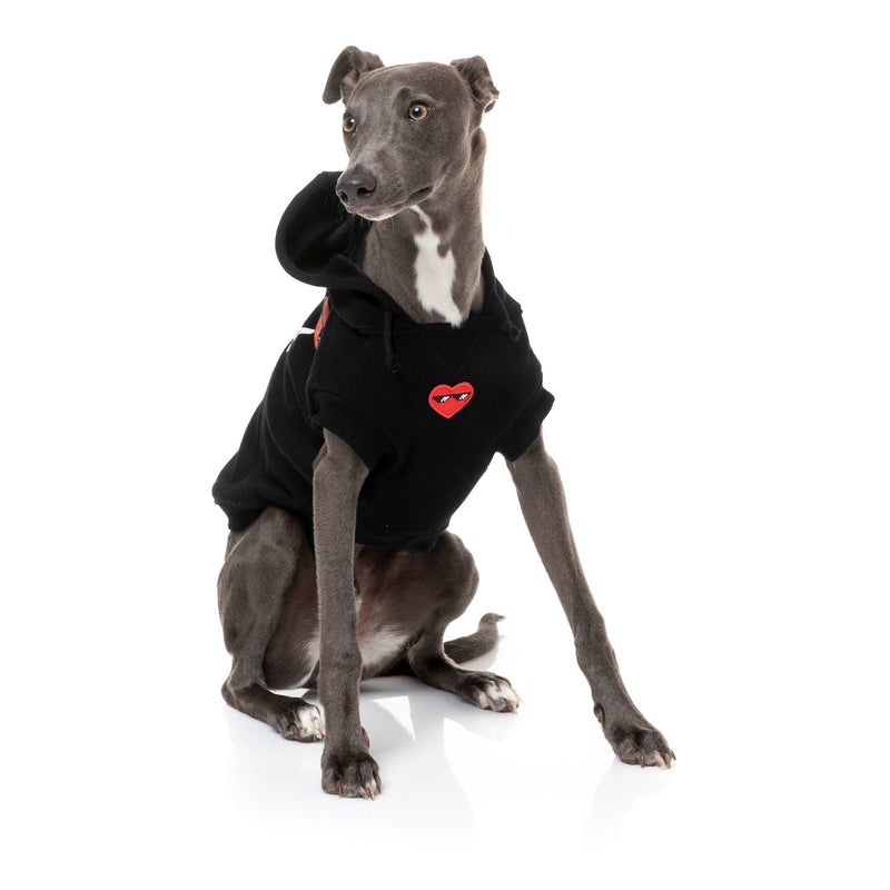 FuzzYard Apparel Heartbreaker Dog Hoodie Black Size 3