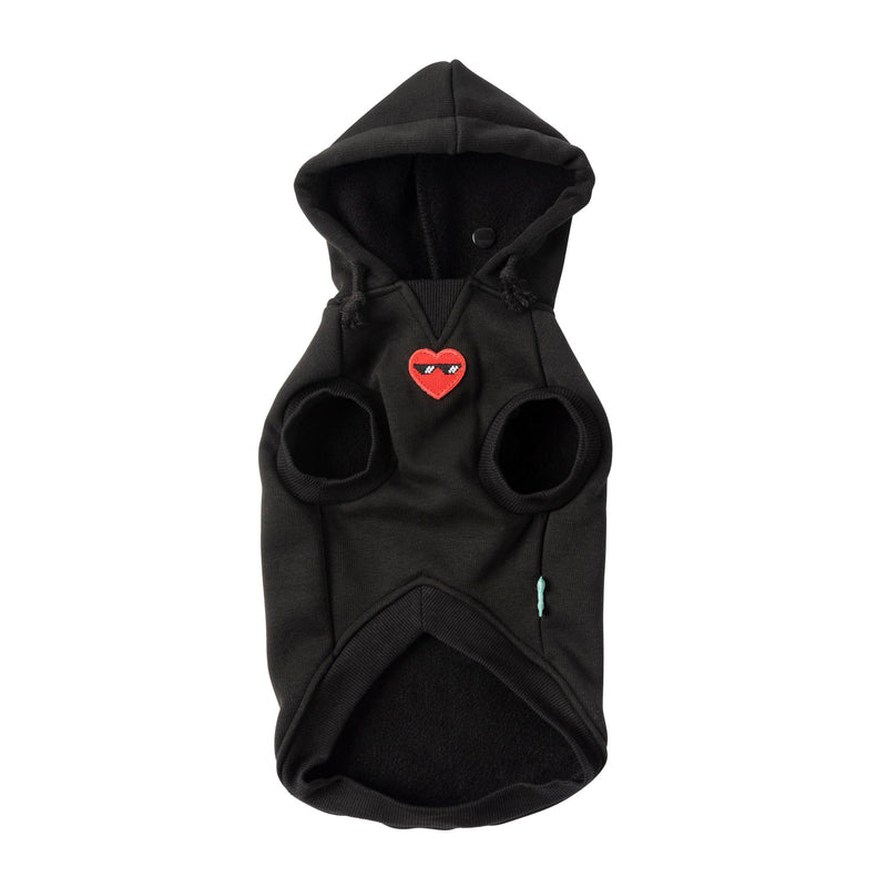 FuzzYard Apparel Heartbreaker Dog Hoodie Black Size 4***