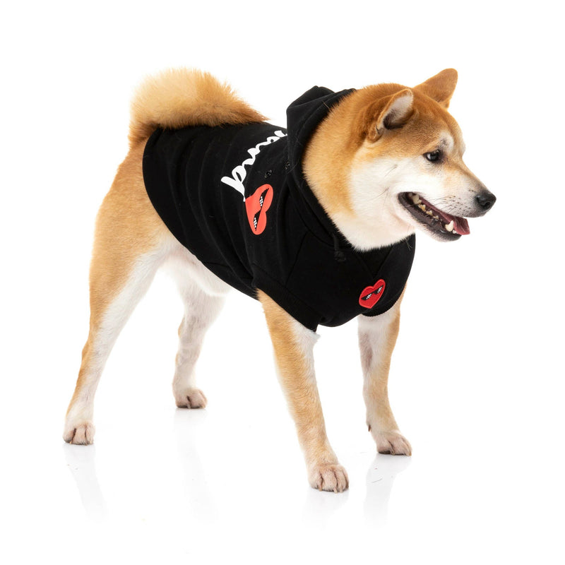 FuzzYard Apparel Heartbreaker Dog Hoodie Black Size 4***