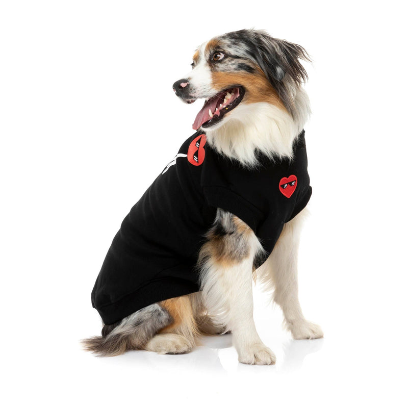 FuzzYard Apparel Heartbreaker Dog Hoodie Black Size 4***