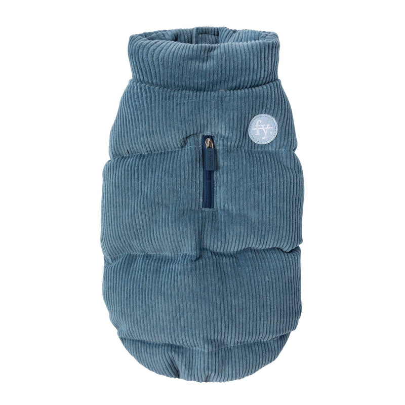 FuzzYard Apparel Mosman Dog Puffer Jacket Blue Size 4***-Habitat Pet Supplies