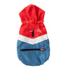 FuzzYard Apparel The Seattle Dog Raincoat Red and Blue Size 1-Habitat Pet Supplies