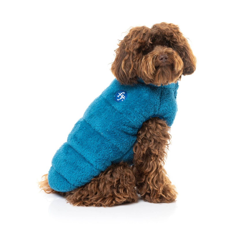 FuzzYard Apparel The Vaucluse Dog Puffer Jacket Blue Size 4***