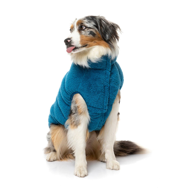 FuzzYard Apparel The Vaucluse Dog Puffer Jacket Blue Size 6***