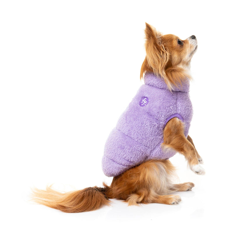 FuzzYard Apparel The Vaucluse Dog Puffer Jacket Lilac Size 5***