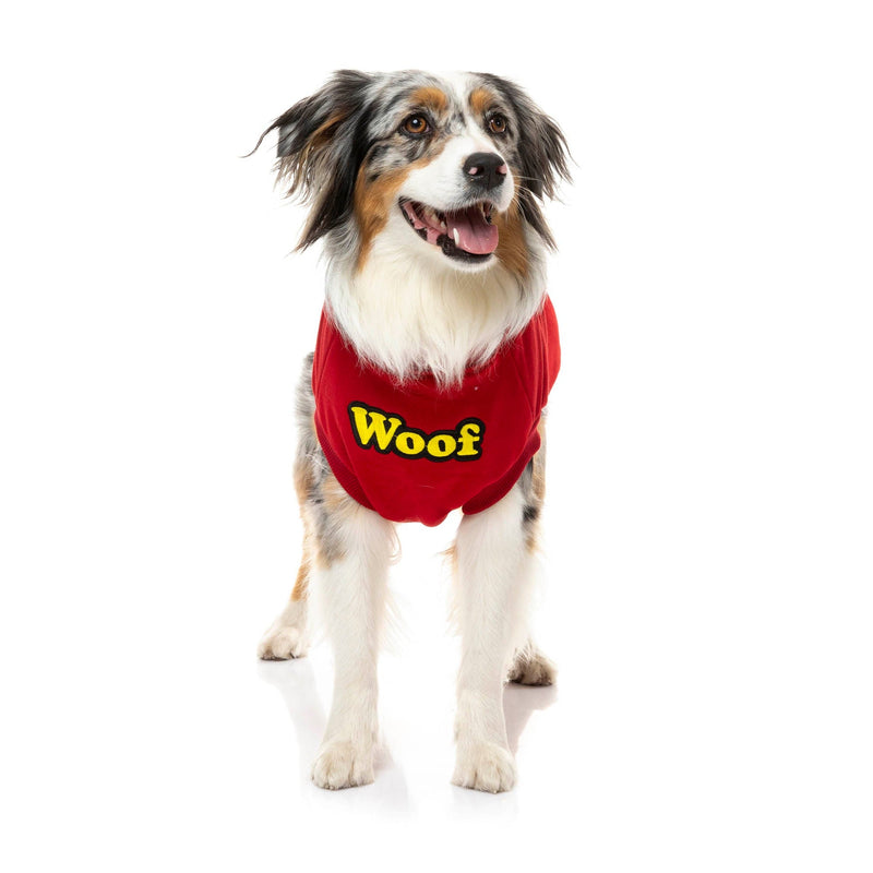 FuzzYard Apparel The Woof Dog Sweater Red Size 1