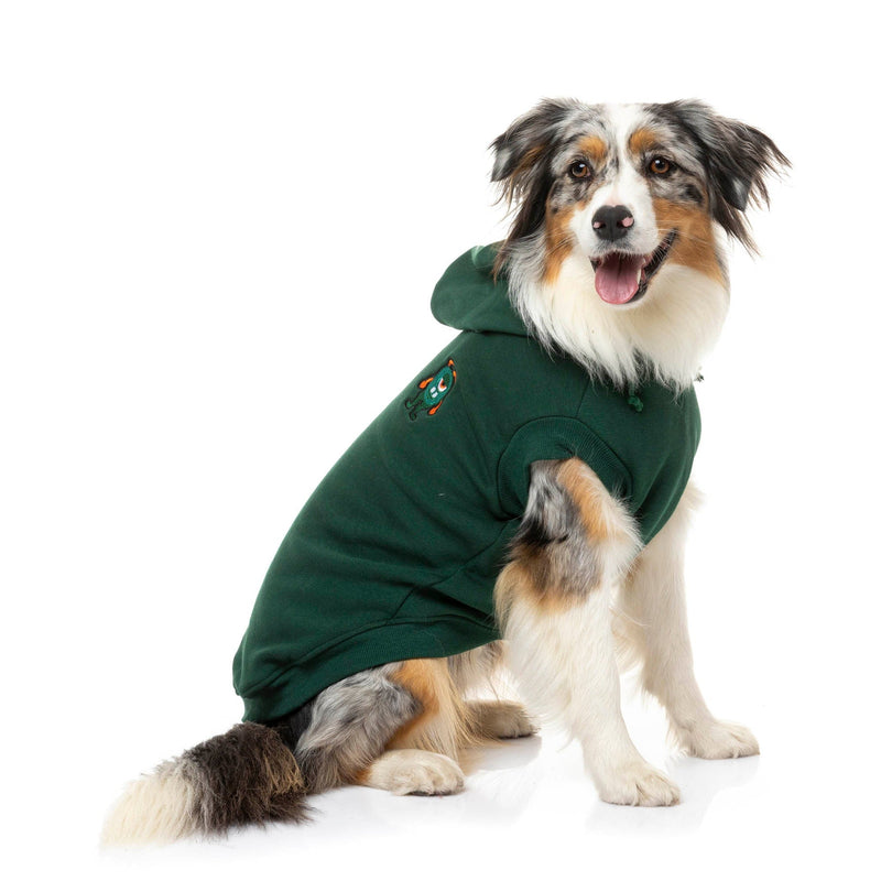 FuzzYard Apparel Yardsters Dog Hoodie Green Size 4***
