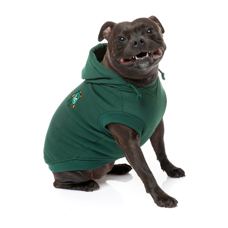 FuzzYard Apparel Yardsters Dog Hoodie Green Size 5***