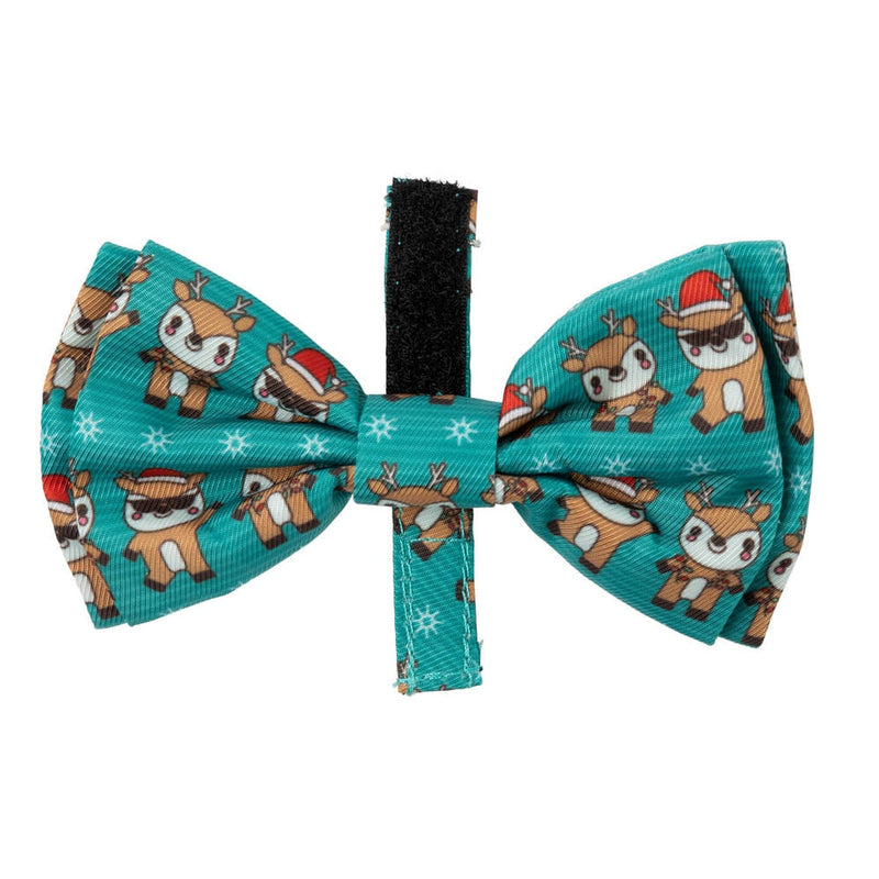 FuzzYard Christmas Disco Deer Bowtie Small*