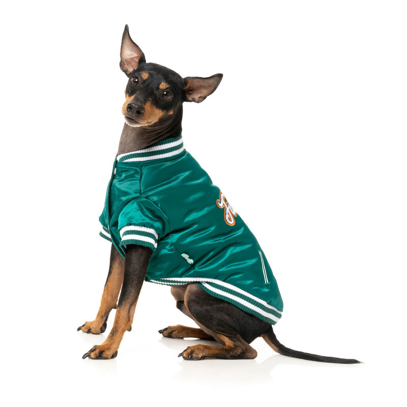 FuzzYard Dog Apparel Fastball Jacket Green Size 7