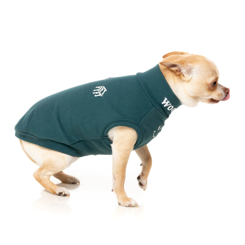 FuzzYard Dog Apparel Rock It Sweater Dark Green Size 2