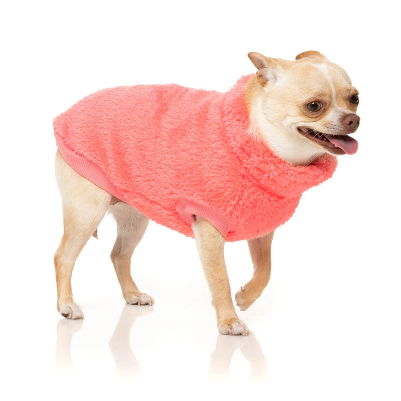 FuzzYard Dog Apparel Turtle Teddy Sweater Peach Size 1