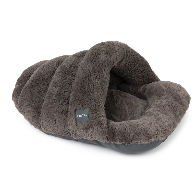 FuzzYard Dreameazzzy Cat Bed Snuggler Truffle (+_+)-Habitat Pet Supplies