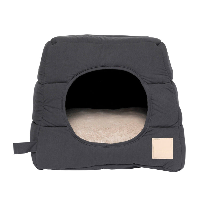 FuzzYard Life Cat Cubby Slate Grey (+_+)-Habitat Pet Supplies