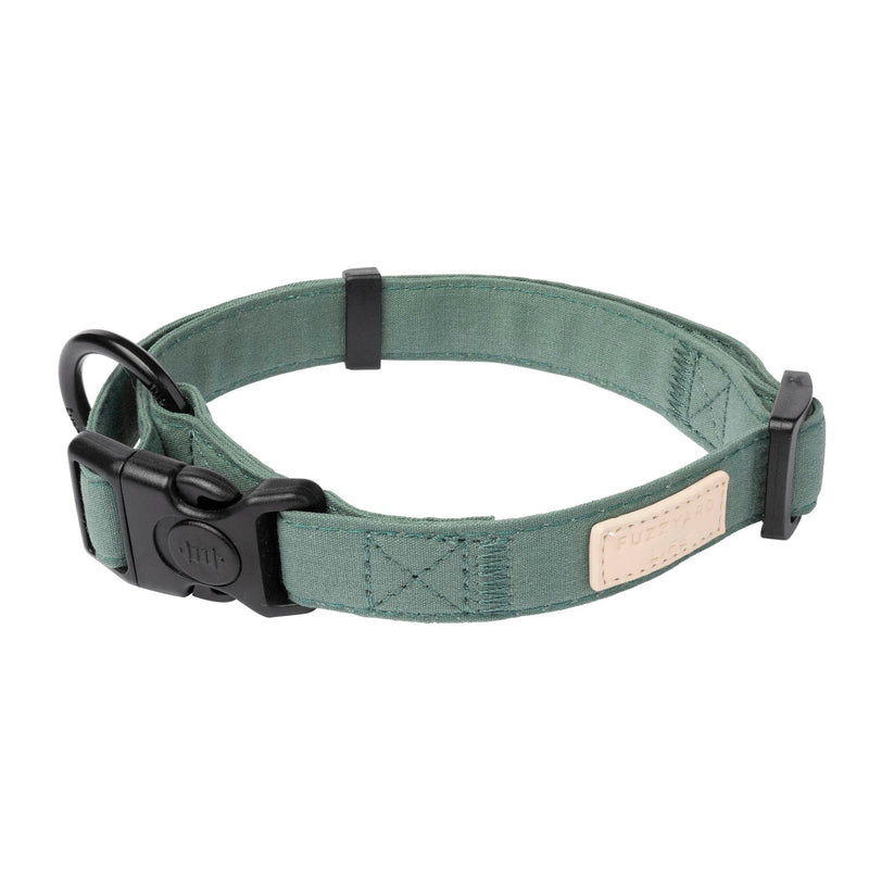 FuzzYard Life Dog Collar Myrtle Green Medium-Habitat Pet Supplies