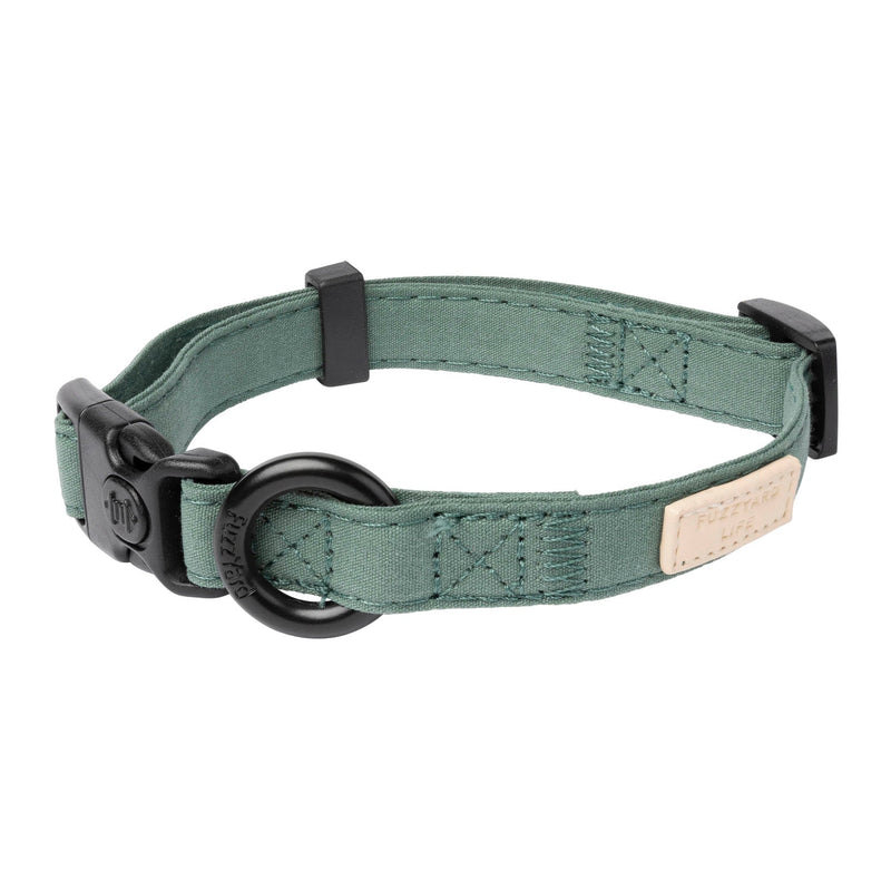 FuzzYard Life Dog Collar Myrtle Green Small-Habitat Pet Supplies