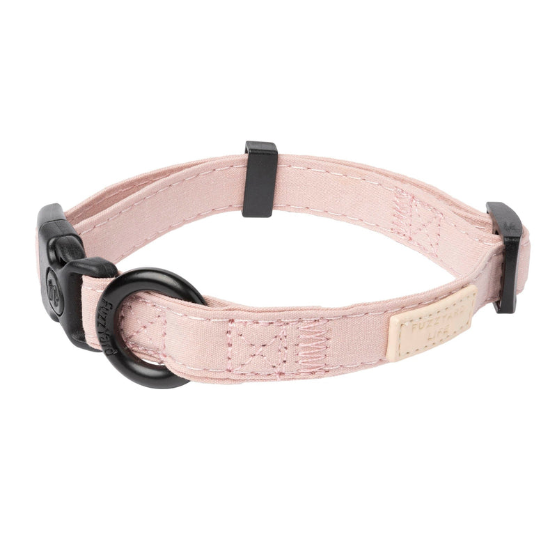 FuzzYard Life Dog Collar Soft Blush Small-Habitat Pet Supplies