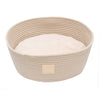 FuzzYard Life Rope Basket Cat Bed Sandstone-Habitat Pet Supplies