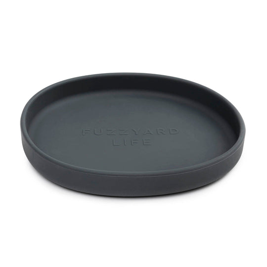 FuzzYard Life Silicone Cat Dish Slate Grey