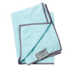 FuzzYard Microfibre Puppy Drying Towel Blue with Grey Trim-Habitat Pet Supplies