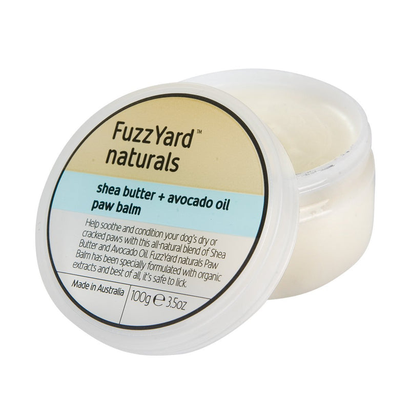 FuzzYard Naturals Shea Butter and Avocado Oil Dog Paw Balm 100g-Habitat Pet Supplies
