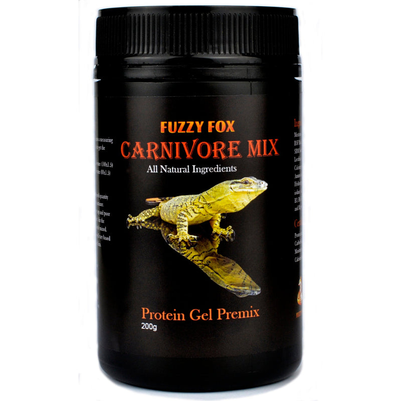 Fuzzy Fox Reptile Carnivore Premix Gel Food 200g-Habitat Pet Supplies