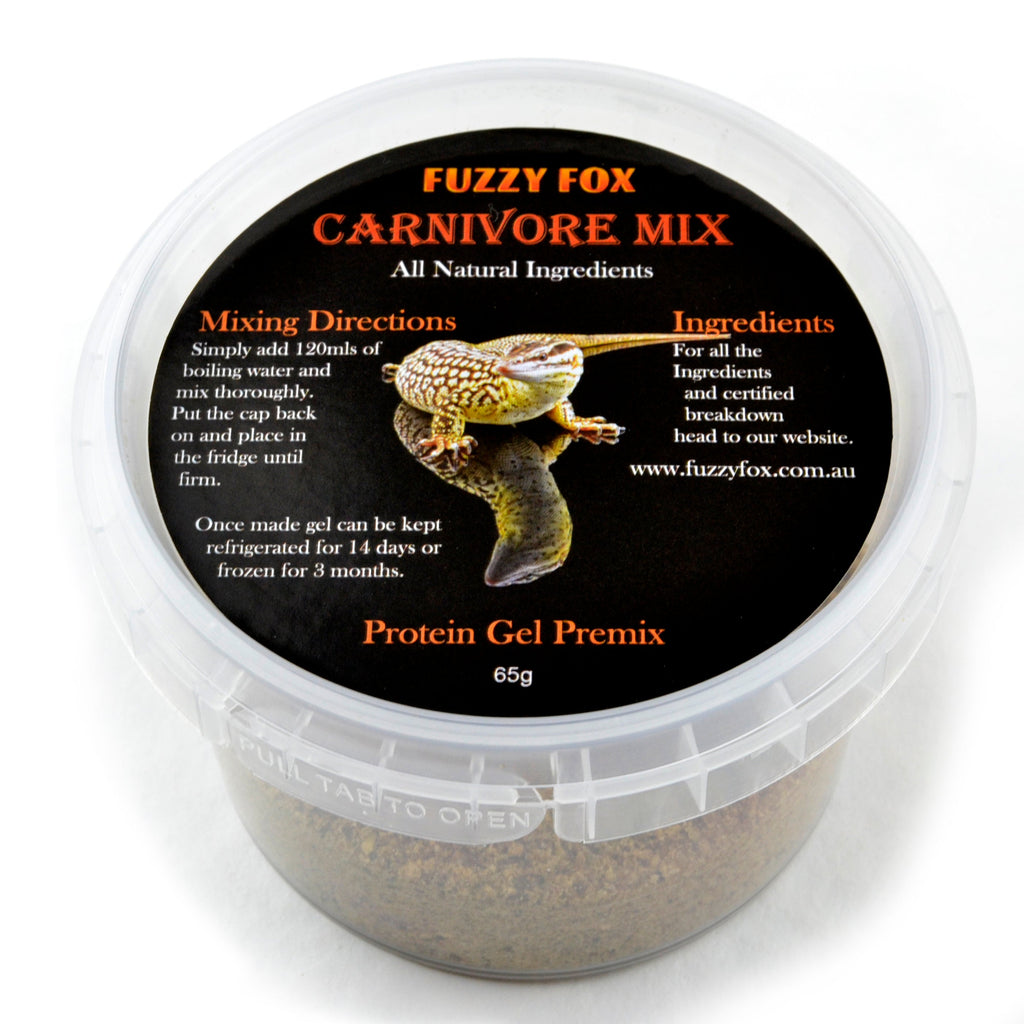 Fuzzy Fox Reptile Carnivore Premix Gel Food 65g-Habitat Pet Supplies