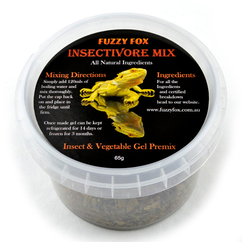 Fuzzy Fox Reptile Insectivore Premix Gel Food 65g-Habitat Pet Supplies
