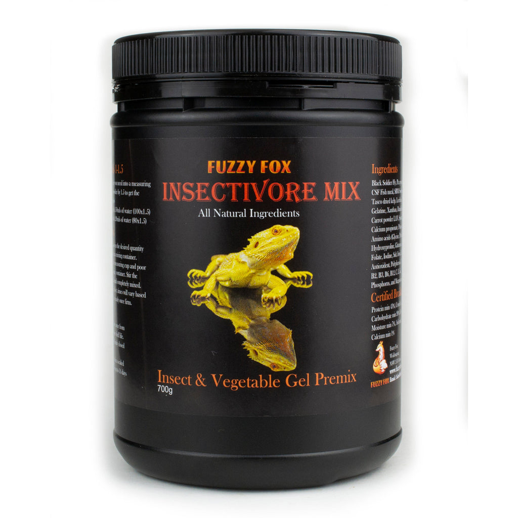 Fuzzy Fox Reptile Insectivore Premix Gel Food 700g***-Habitat Pet Supplies