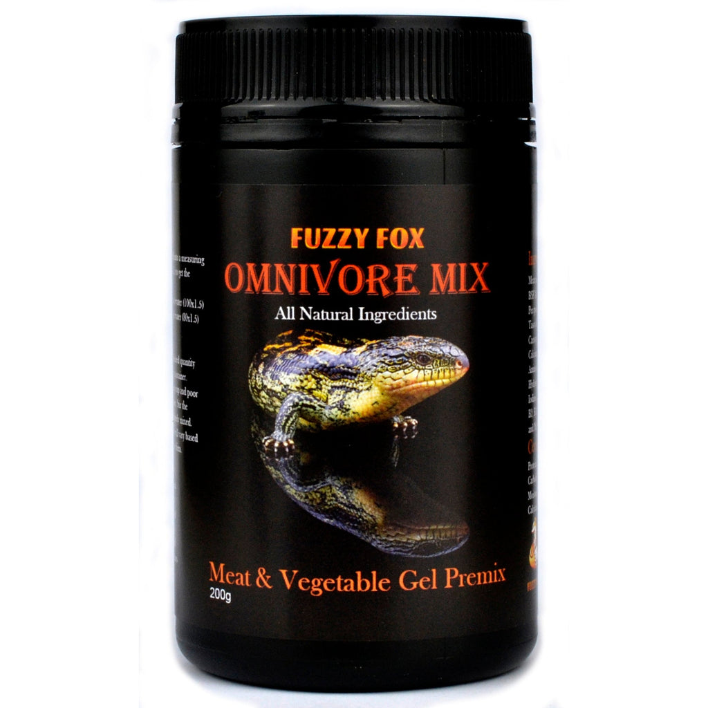 Fuzzy Fox Reptile Omnivore Premix Gel Food 200g***-Habitat Pet Supplies
