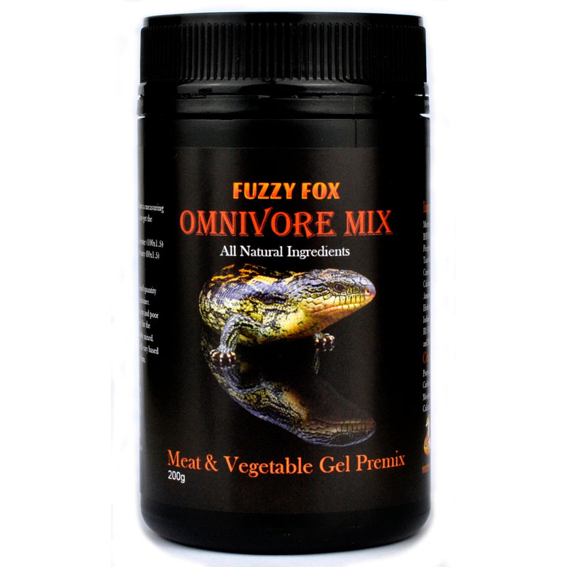 Fuzzy Fox Reptile Omnivore Premix Gel Food 200g***-Habitat Pet Supplies