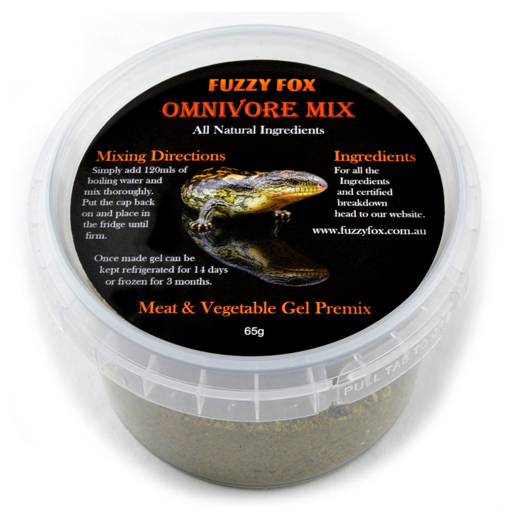 Fuzzy Fox Reptile Omnivore Premix Gel Food 65g***-Habitat Pet Supplies