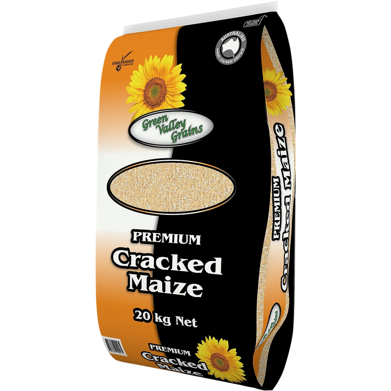 Green Valley Grains Cracked Maize for Birds 20kg-Habitat Pet Supplies