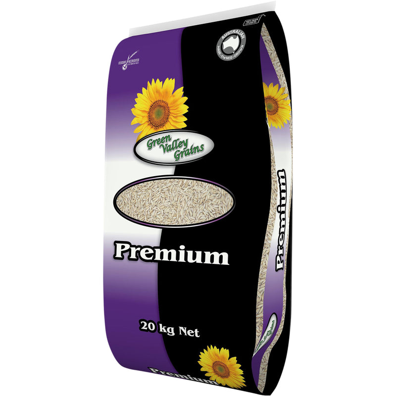 Green Valley Grains Hulled Oats for Birds 20kg (+_+)-Habitat Pet Supplies