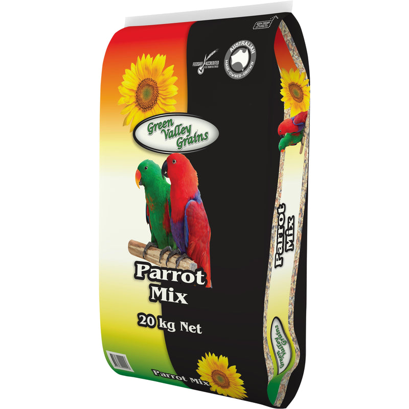 Green Valley Grains Parrot Mix Seed 20kg (+_+)-Habitat Pet Supplies