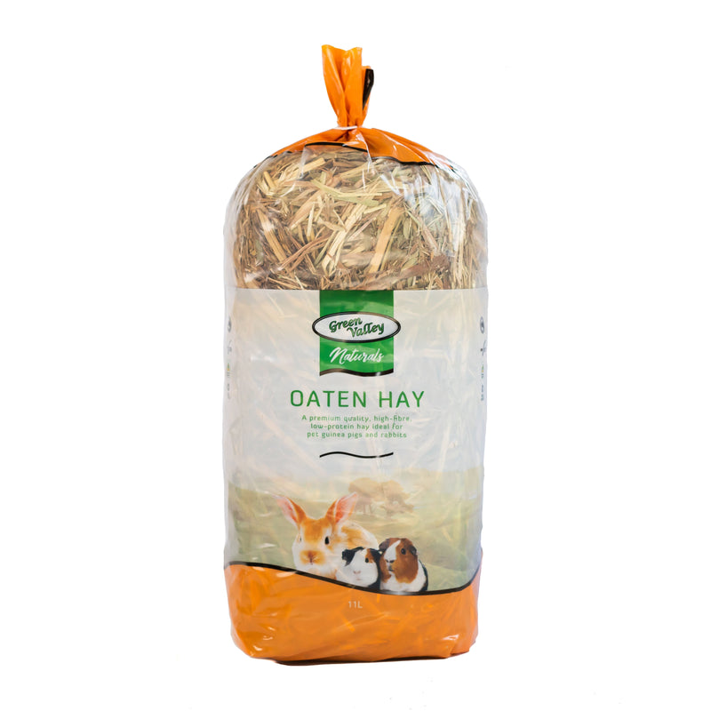 Green Valley Naturals Oaten Hay for Small Animals 11L (+_+)-Habitat Pet Supplies