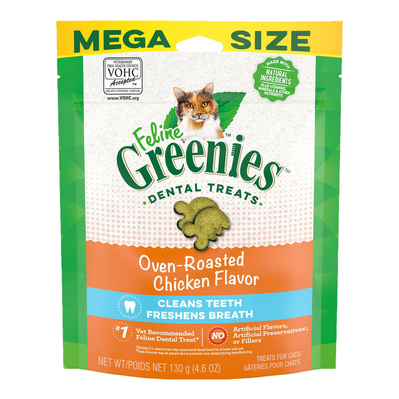 Greenies Cat Dental Treats Oven Roasted Chicken 130g-Habitat Pet Supplies