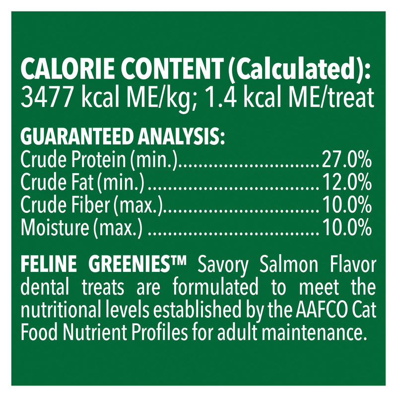 Greenies Cat Dental Treats Savory Salmon 130g