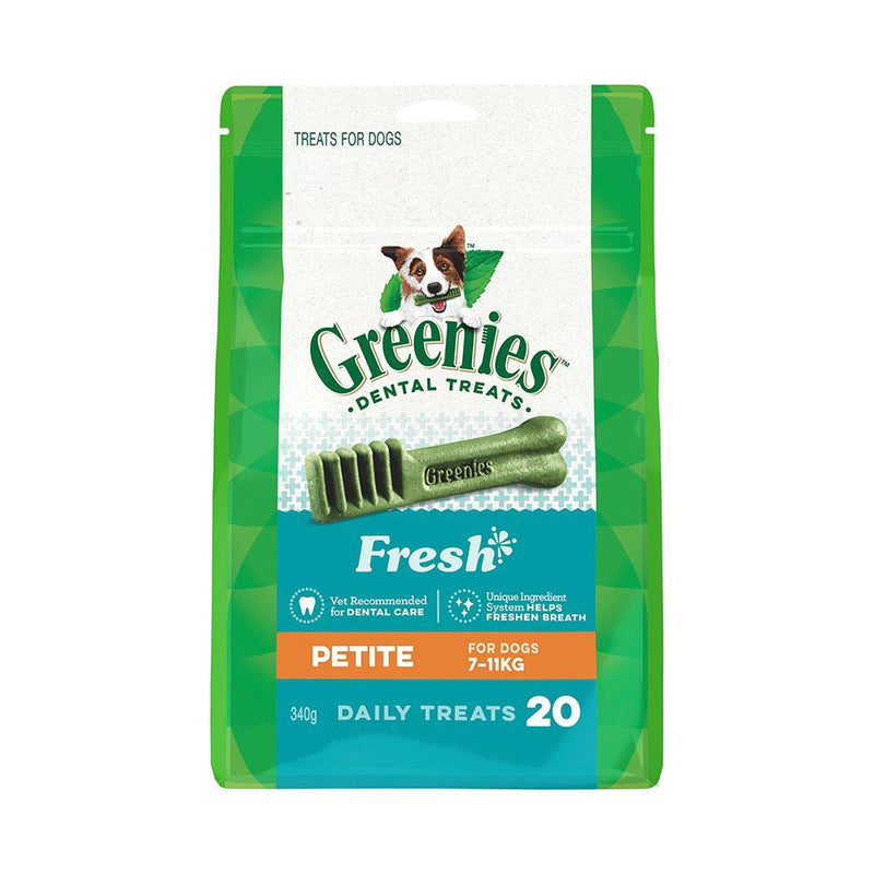 Greenies Dog Fresh Mint Dental Treats for Petite Dogs 340g-Habitat Pet Supplies