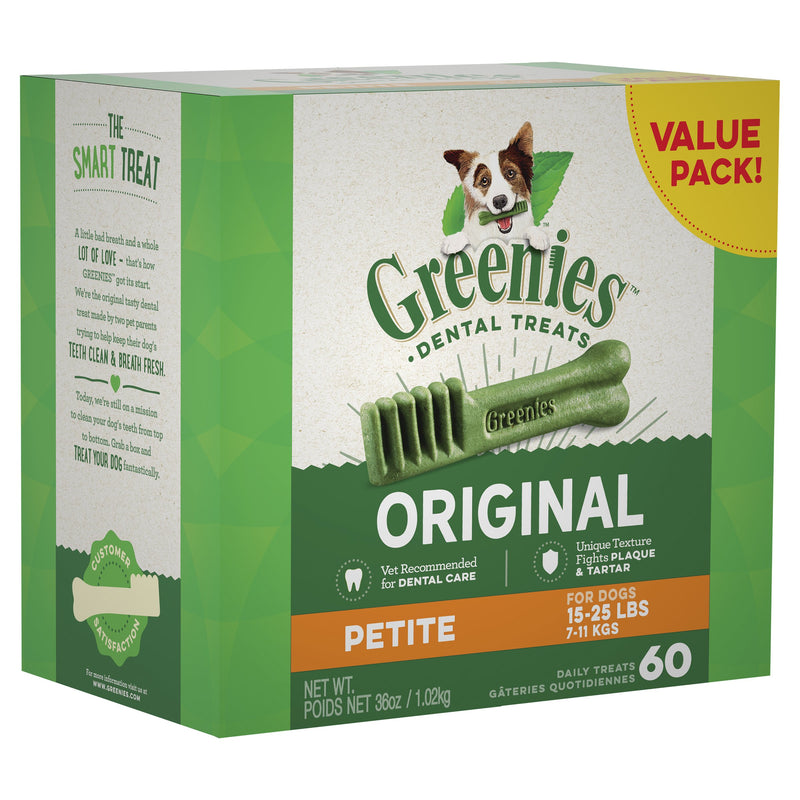 Greenies Dog Original Dental Treats for Petite Dogs Value Pack 1kg-Habitat Pet Supplies