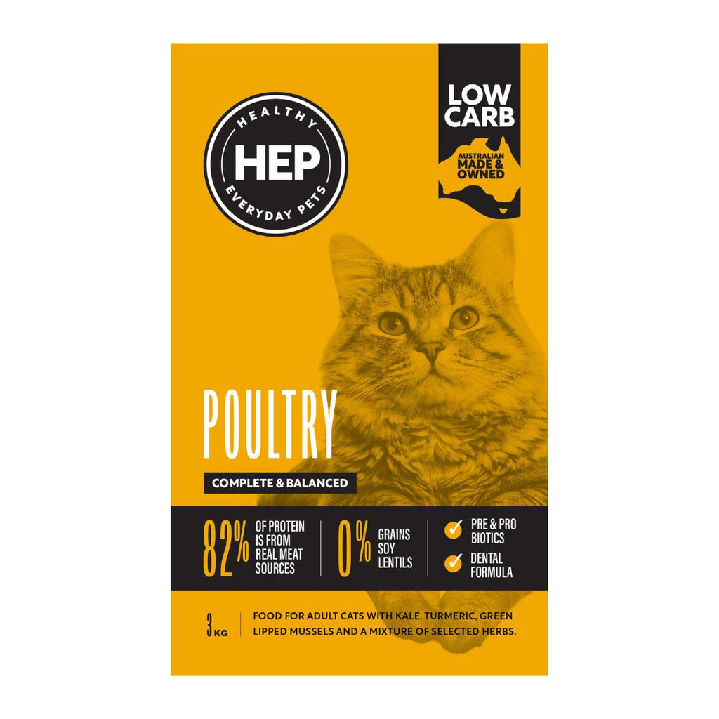 Healthy Everyday Pets Poultry Dry Cat Food 3kg***-Habitat Pet Supplies