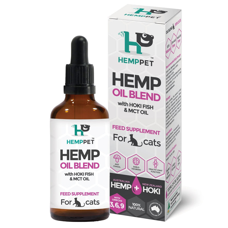 HempPet Hemp Oil Blend Supplement for Cats 100ml-Habitat Pet Supplies
