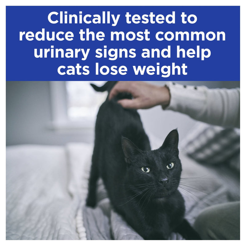 Hills Prescription Diet Cat Urinary Stress Weight and Urinary Care + Metabolic Chicken Wet Food Pouches 85g x 12