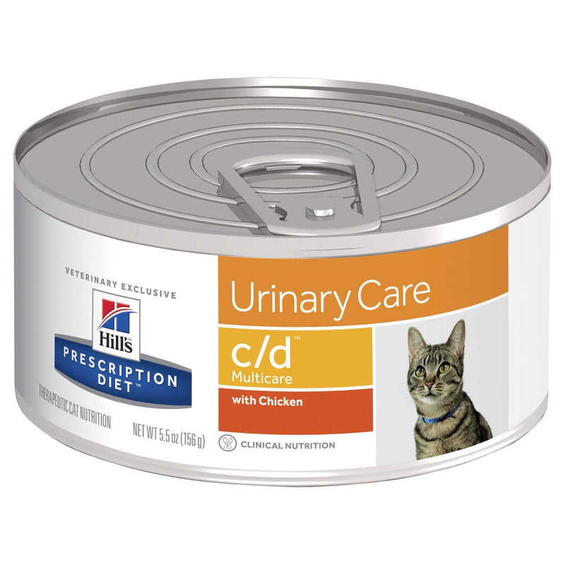 Hills Prescription Diet Cat c/d Multicare Urinary Care Chicken Wet Food 156g-Habitat Pet Supplies