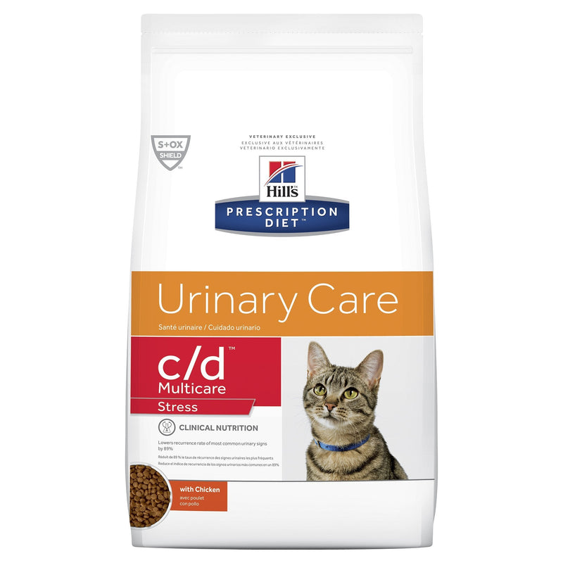 Hills Prescription Diet Cat c/d Multicare Urinary Care Stress Dry Food 7.98kg-Habitat Pet Supplies