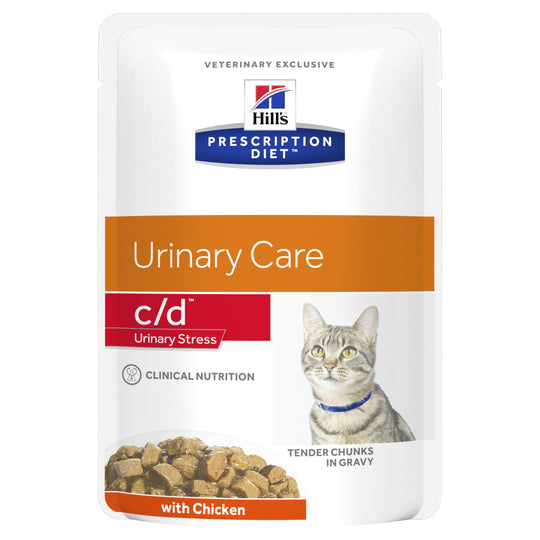 Hills Prescription Diet Cat c/d Multicare Urinary Stress Chicken Wet Food Pouch 85g