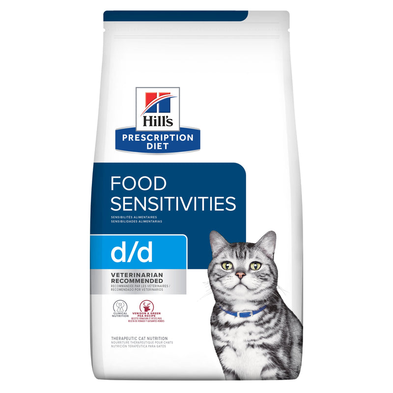 Hills Prescription Diet Cat d/d Skin/Food Sensitivities Dry Food 1.6kg-Habitat Pet Supplies
